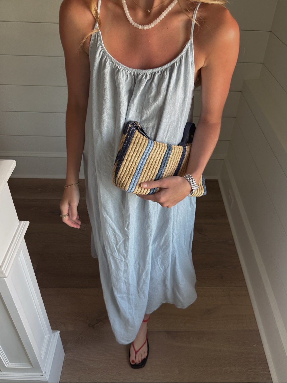Babaton Light Blue Maxi Dress